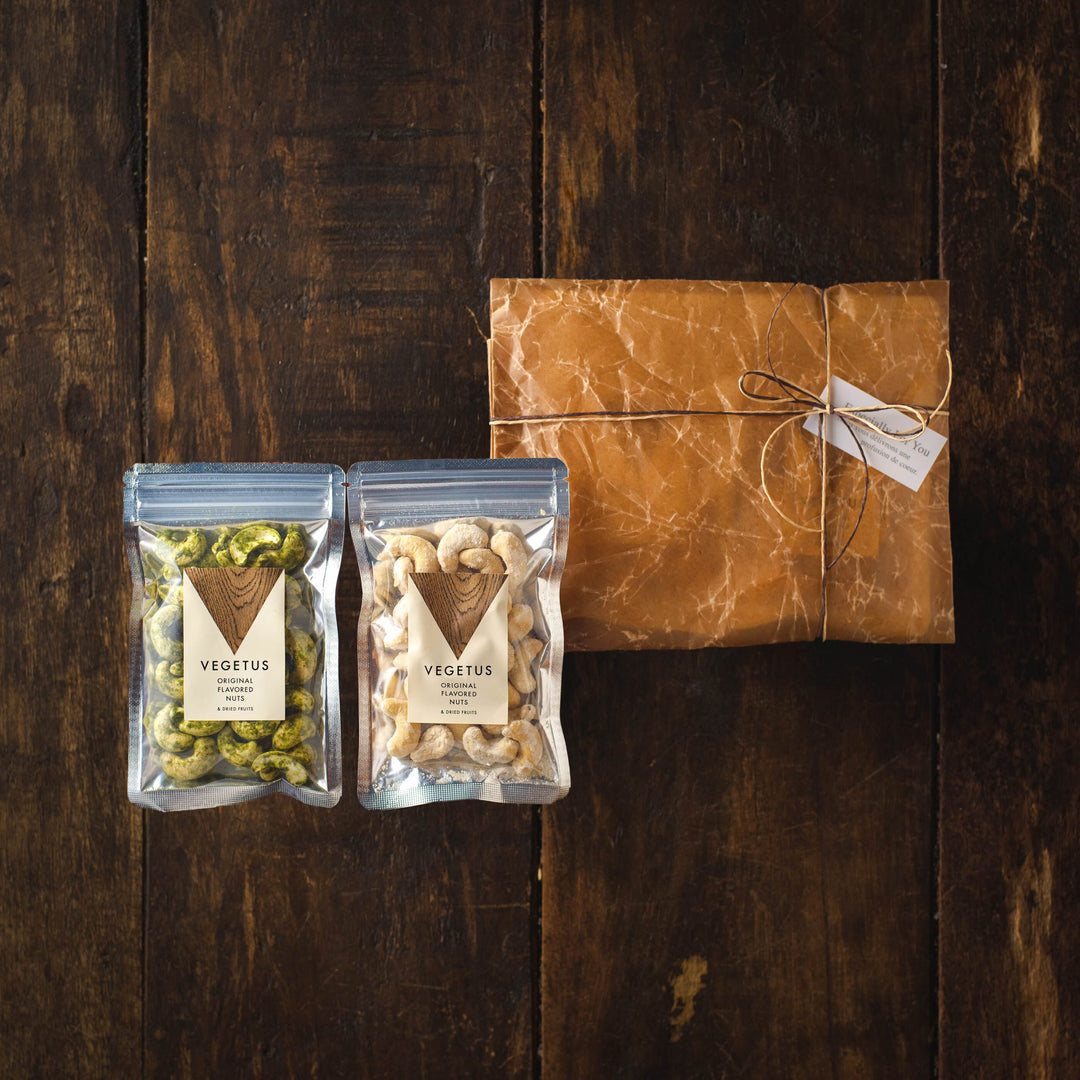 ワインに合うナッツプティギフト/ロウビキラッピング